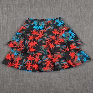 Dona Jo Womens Size 1 S Floral Ruffle Tennis Skort Golf Pickleball Skirt Shorts